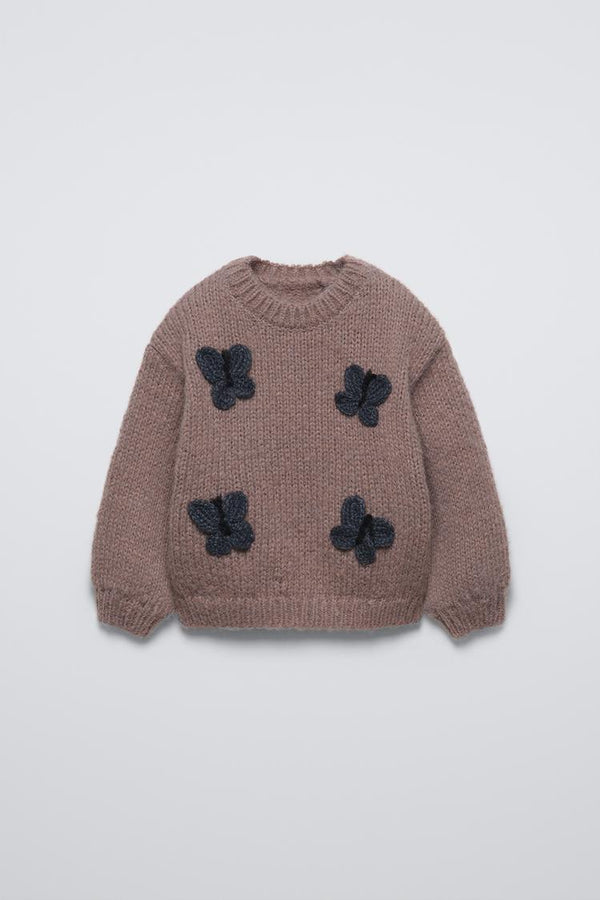 ZARA butterfly knitted jumper