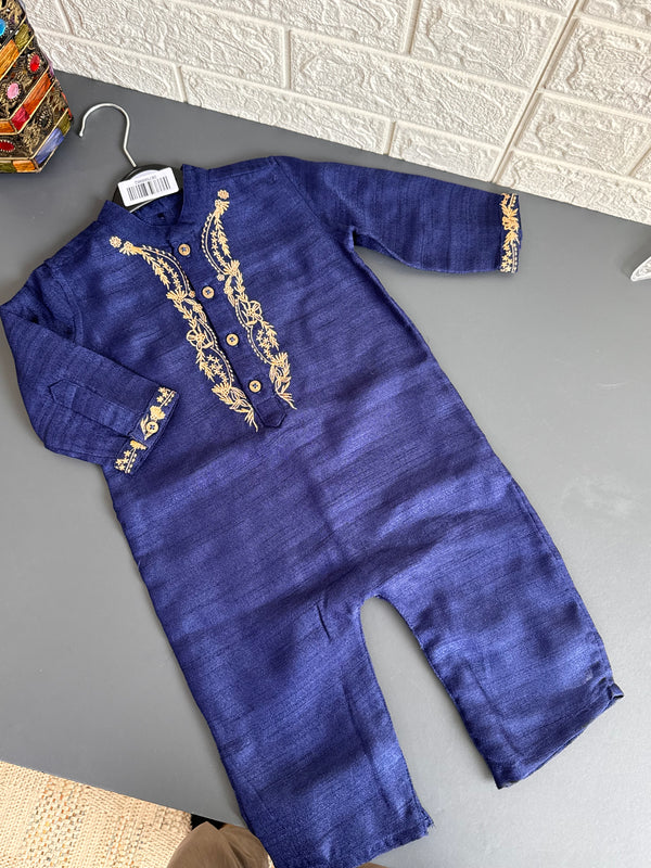 Navy blue occasion romper