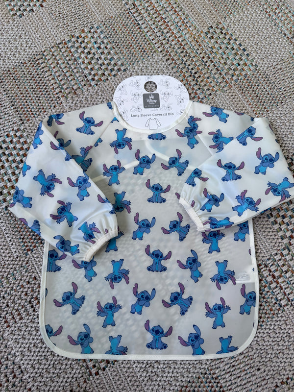 Disney stitch coverall bib