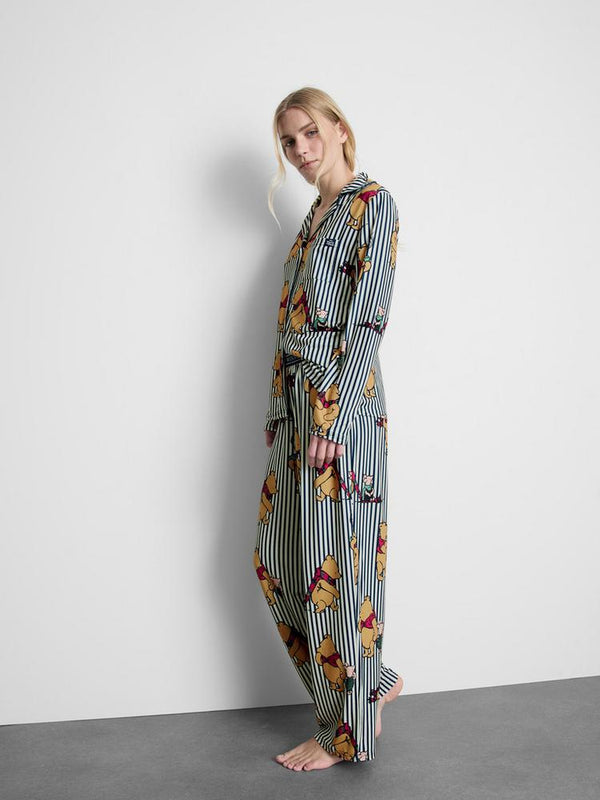 Disney’s Winnie The Pooh Striped Boyfriend Pajamas