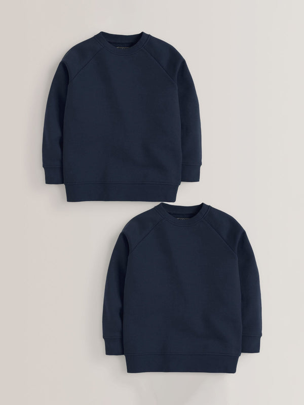 Navy Blue Crew Neck School Sweater (3-16yrs)