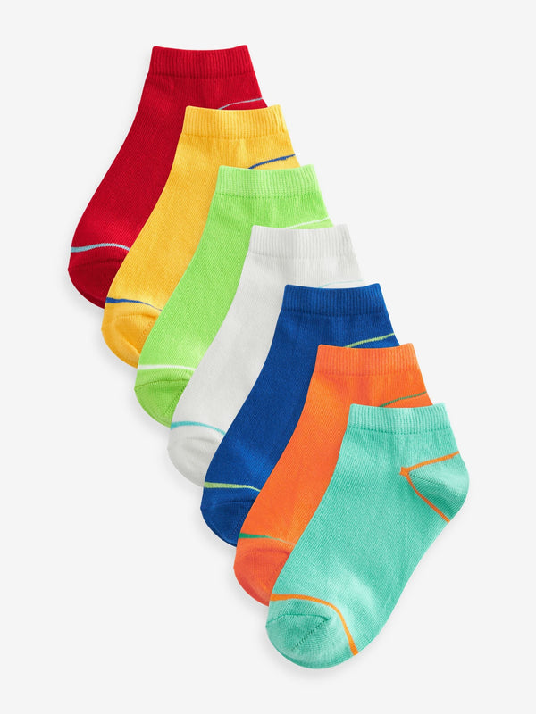 Rainbow Brights Rich Trainers Socks 7 Pack
