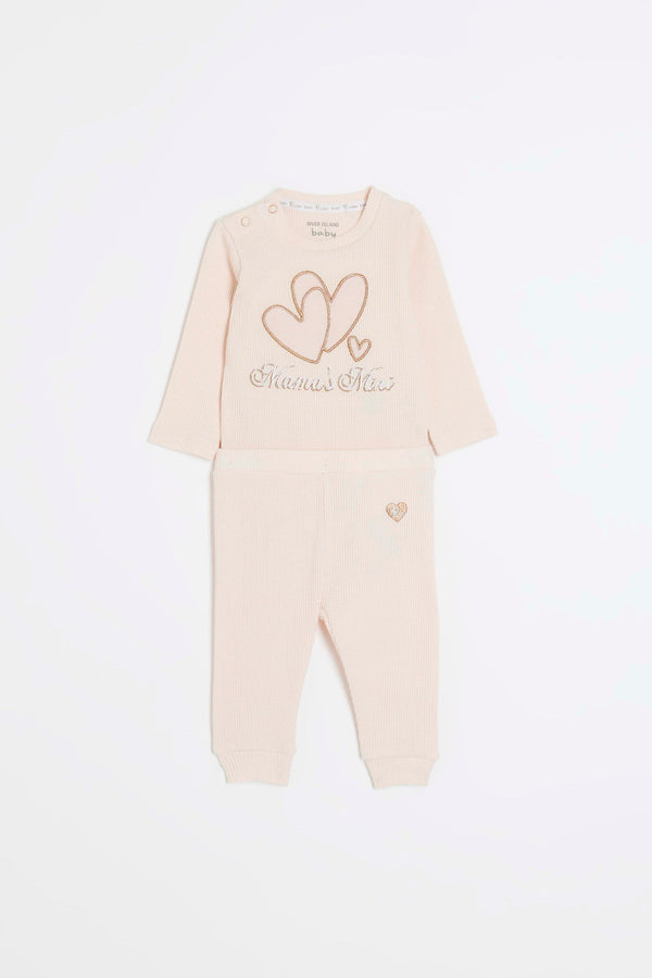 River Island Pink Baby Girls Mamas Mini Set