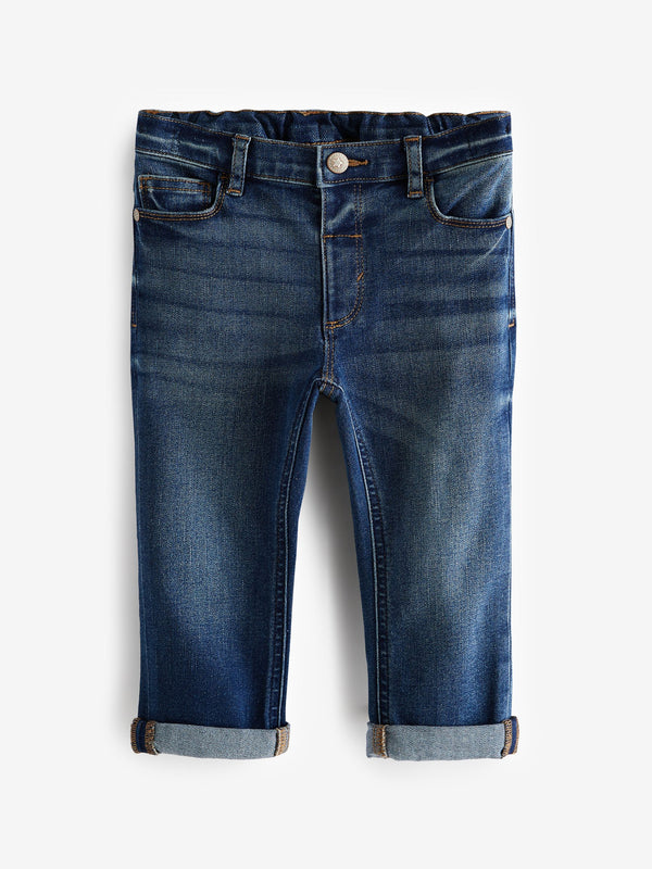 Mid Blue Denim Regular Fit Comfort Stretch Jeans (3mths-7yrs)