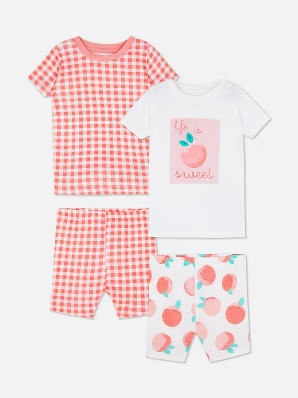 Primark peach 2 pk pyjamas