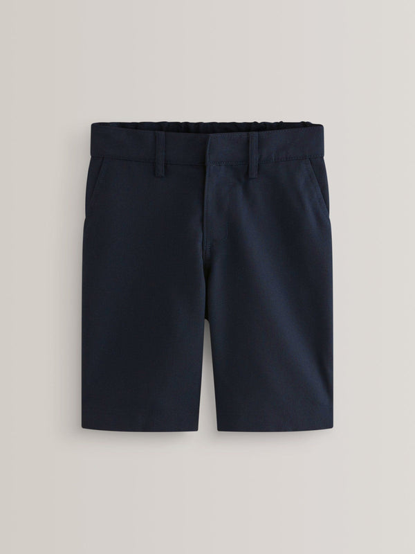 Navy Single Flat Front School Shorts (3-14yrs)