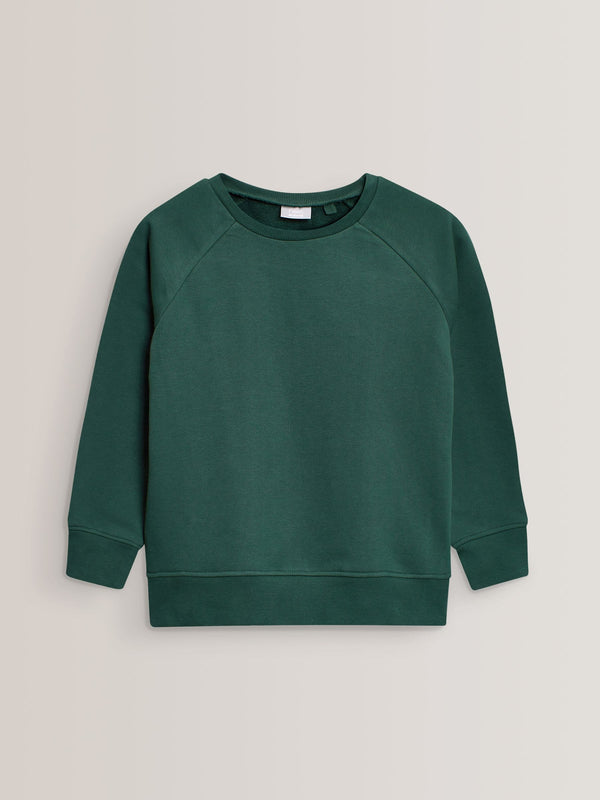 Green Crew Neck School Sweater (3-17yrs)