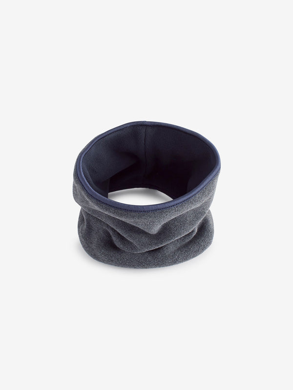 Navy Charcoal Reversible Fleece Snood (3-16yrs)