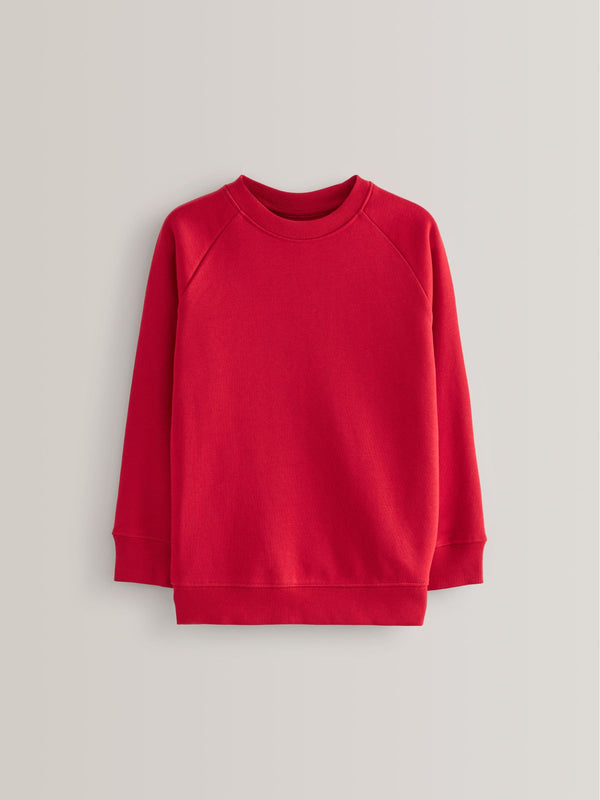 Red Crew Neck School Sweater (3-17yrs)