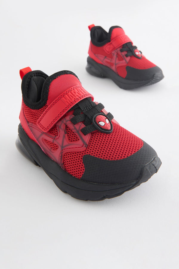 Spider Man Red Spiderman Black Touch Fastening Trainers