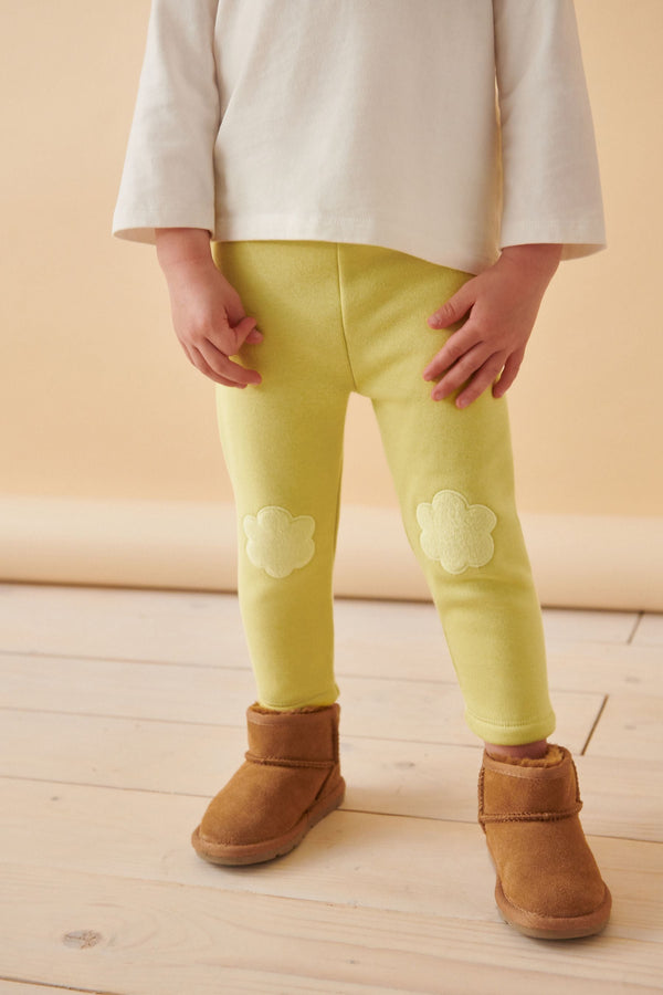 Bright Green Cosy Fleece Lined Leggings (3mths-7yrs)