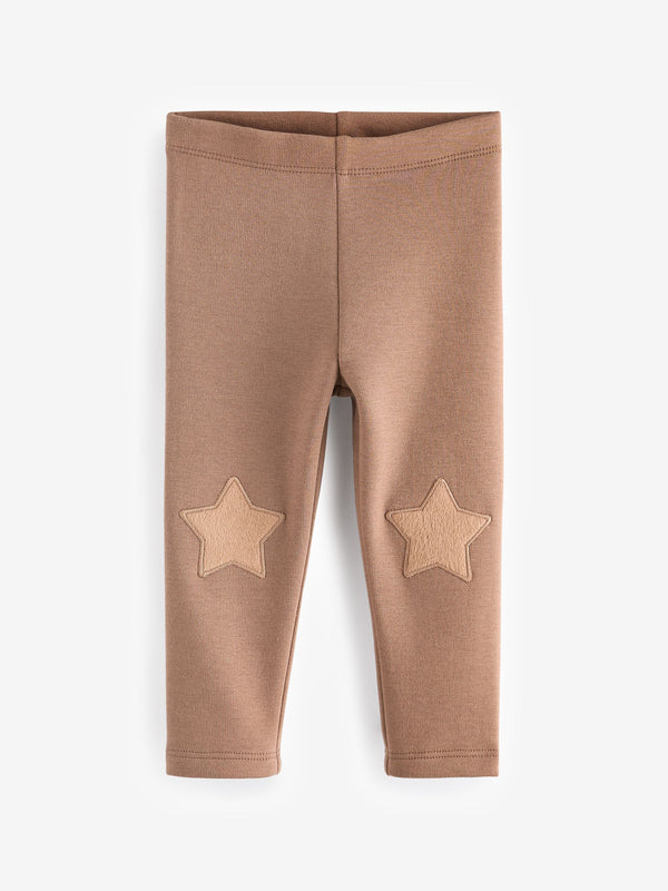 Tan Brown Cosy Fleece Lined Leggings (3mths-7yrs)