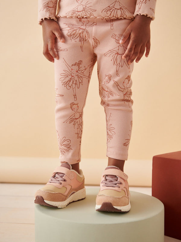 Pink Ballet Rib Jersey Leggings (3mths-7yrs)