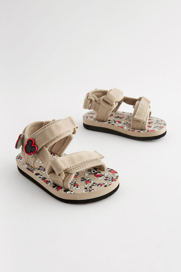 Neutral Mickey Mouse Trekker Sandals