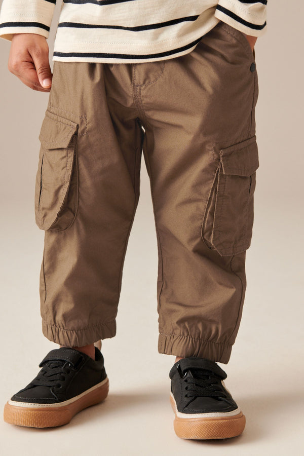 Tan Brown Lined Cargo Trousers (3mths-7yrs)