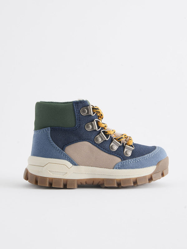 Blue Thermal Thinsulate™ Lined Hiker Boots