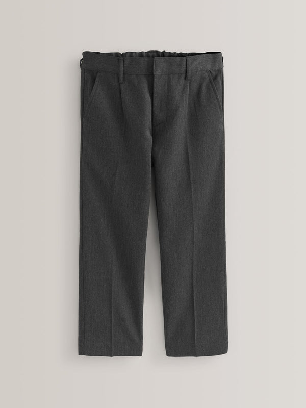 Grey Plus Waist School Pleat Front Trousers (3-17yrs)