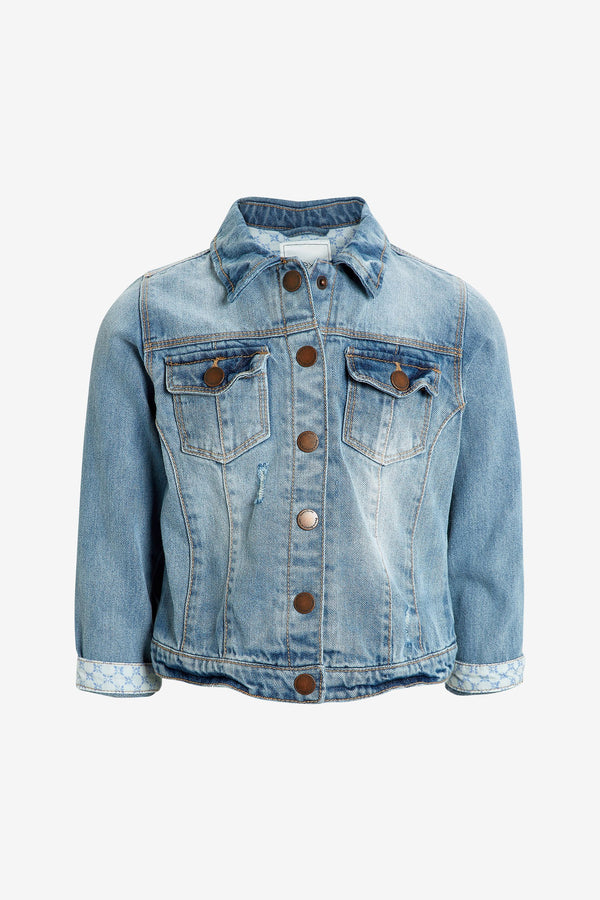 Mid Blue Denim Western Jacket (3mths-7yrs)