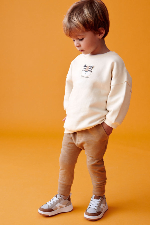 Cream Sweatshirt and Joggers 2pc Set (3mths-7yrs)