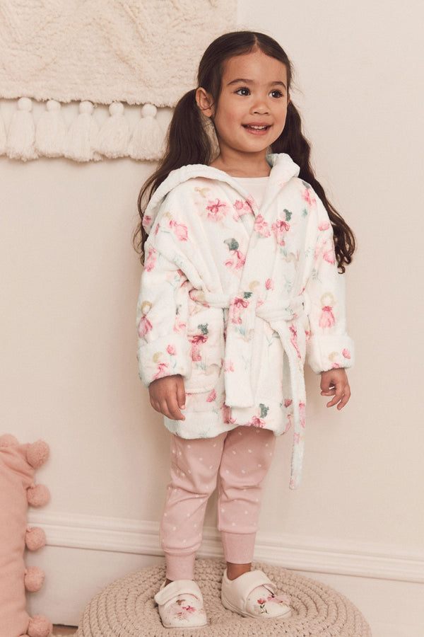 Pink/Cream Cosy Fairy Print Dressing Gown_fawre_