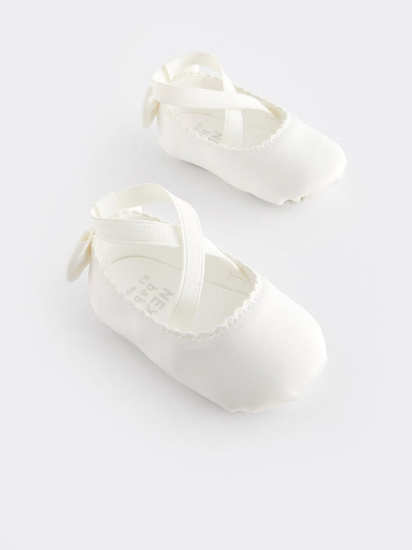 White Ballet Baby Shoes (immediate)