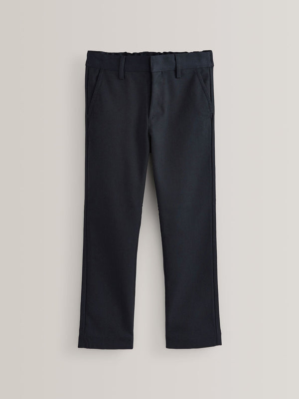 Navy Slim Waist Regular Leg School Trousers (3-17yrs)