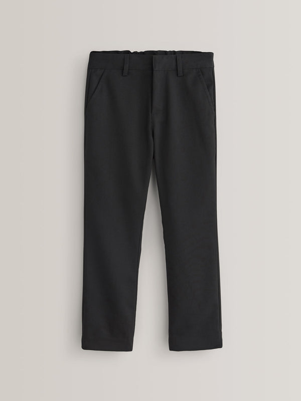 Black Slim Waist Regular Leg School Trousers (3-17yrs)