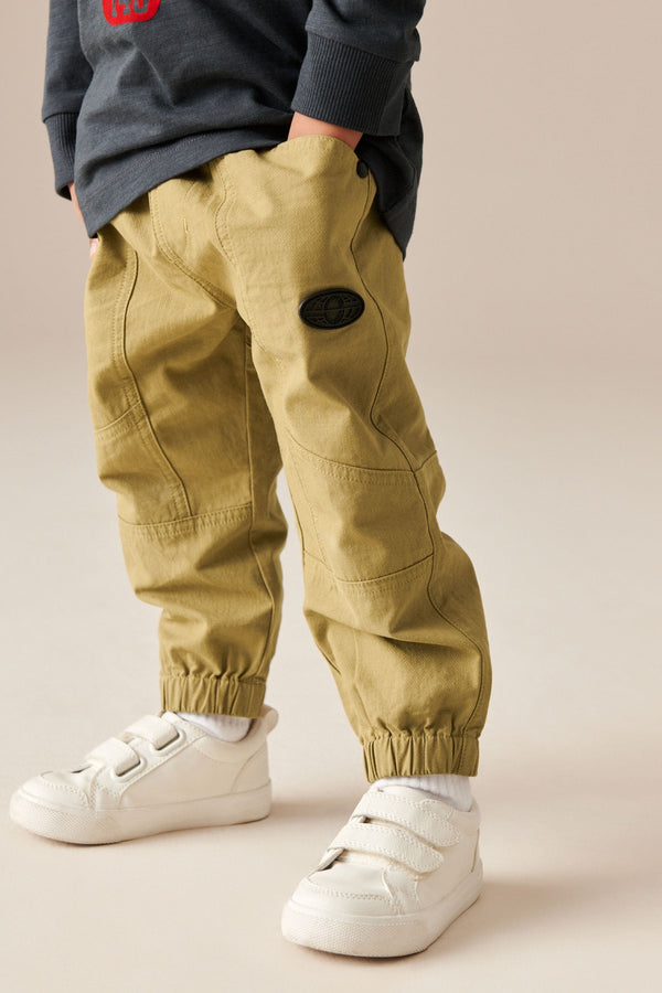 Tan Brown Seam Detail Cargo Trousers (3mths-7yrs)