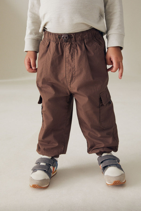 Brown Toggle Lined Cargo Trousers (3mths-7yrs)