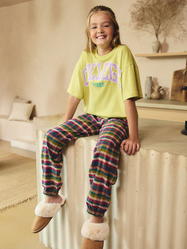 Green Woven Bottom Pyjamas 1 Pack (4-16yrs)