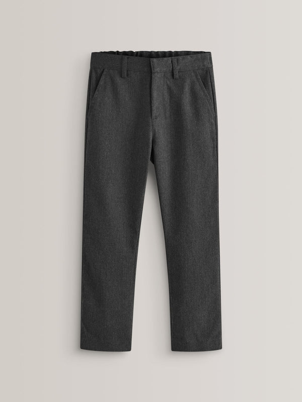 Grey Slim Waist Regular Leg School Trousers (3-17yrs)