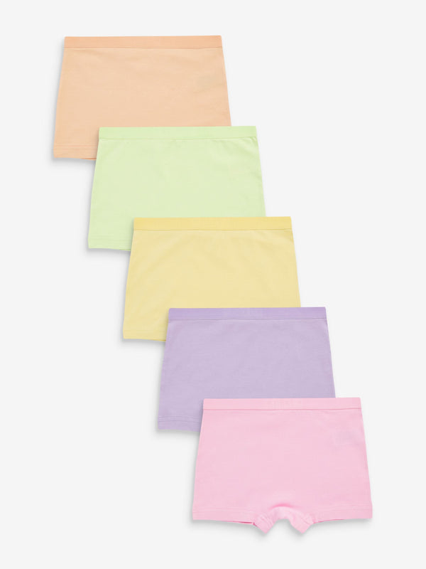 Multi Pastel Short Briefs 5 Pack (2-16yrs)