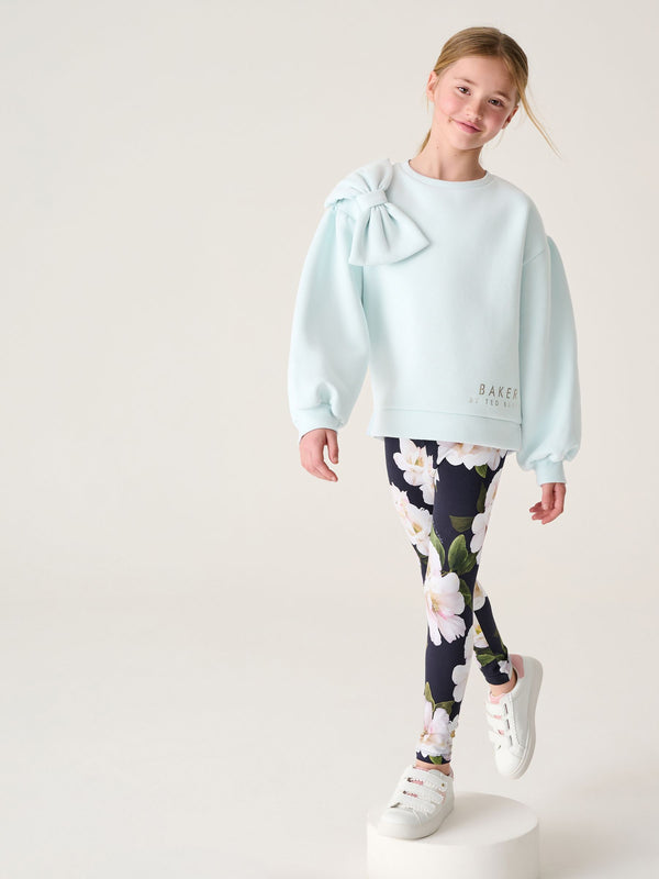 Baker by Ted Baker Bow Sweater and Floral Leggings Set