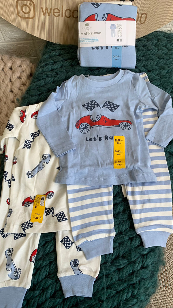 2 pk cars cotton pyjama