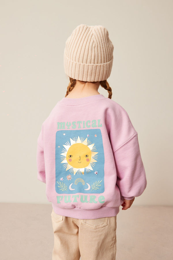 Purple Graphic Sweatshirt (3mths-7yrs)