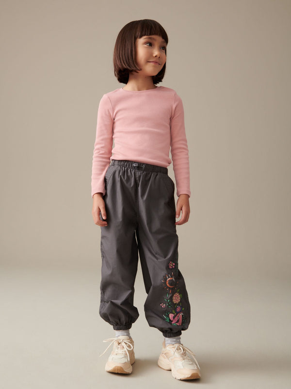 Pink Long Sleeve Ribbed Top (3-16yrs)