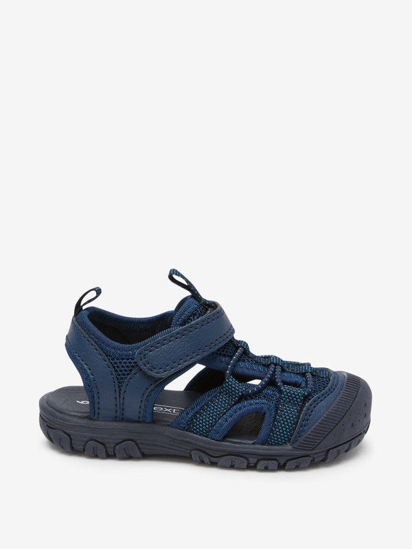 Navy Blue Bump Toe Trekker Sandals