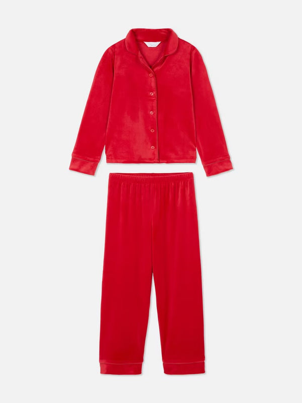 Primark Velour red pyjama