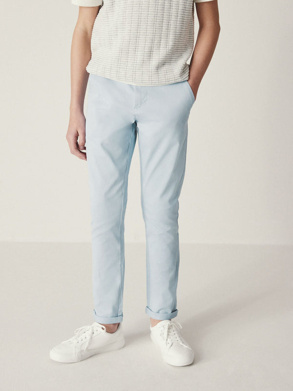 Blue Skinny Fit Stretch Chino Trousers (3-16yrs)