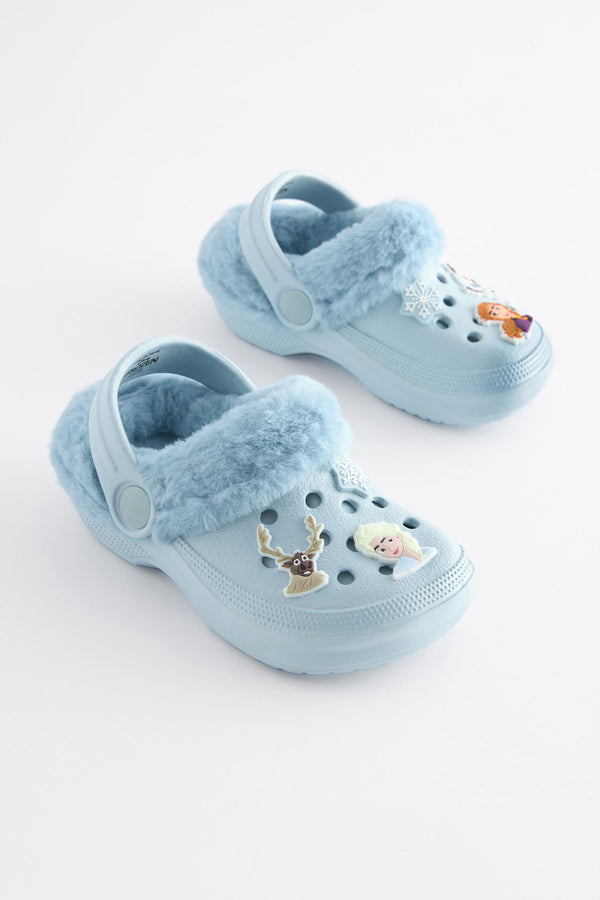 Disney Frozen Blue Warm Lined Clog Slippers