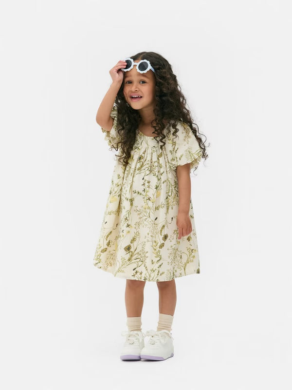 Primark Floral Puff Sleeve Dress