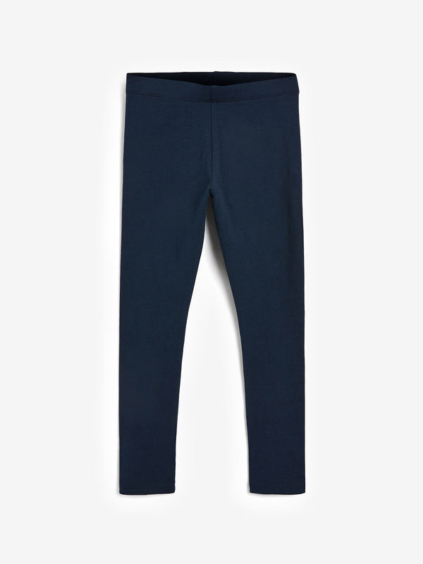 Navy Blue Long Length Leggings (3-16yrs)