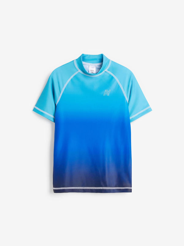 Blue Ombre Short Sleeve Sunsafe Rash Vest (1.5-16yrs)
