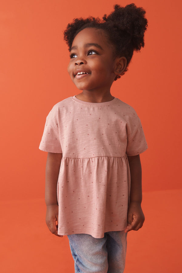 Pink Spot 100% Cotton Short Sleeve Empire T-Shirt (3mths-7yrs)