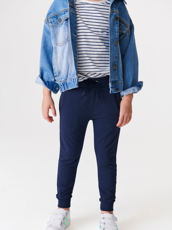 Navy Blue Skinny Fit Joggers (3-16yrs)