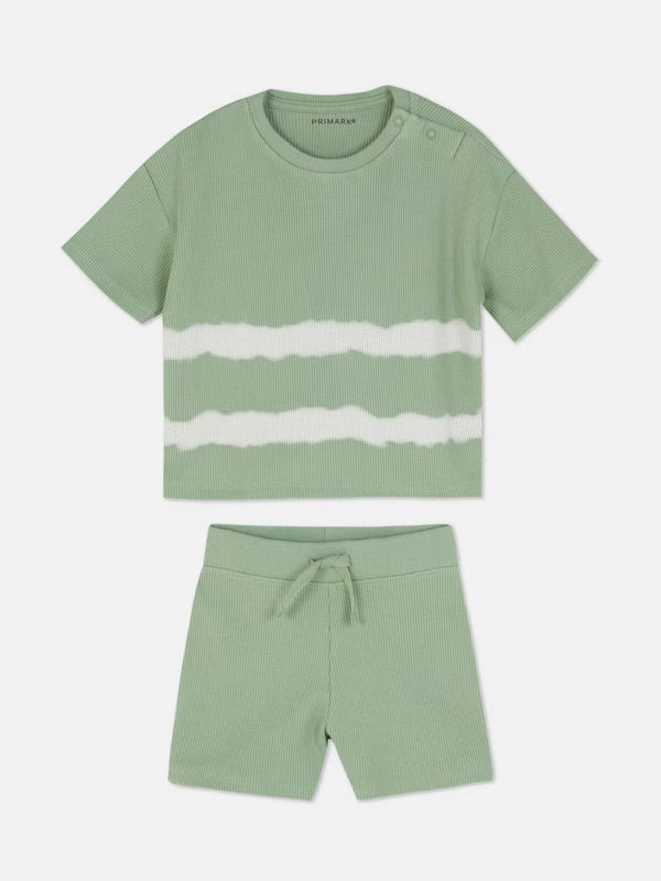 Primark olive shorts set