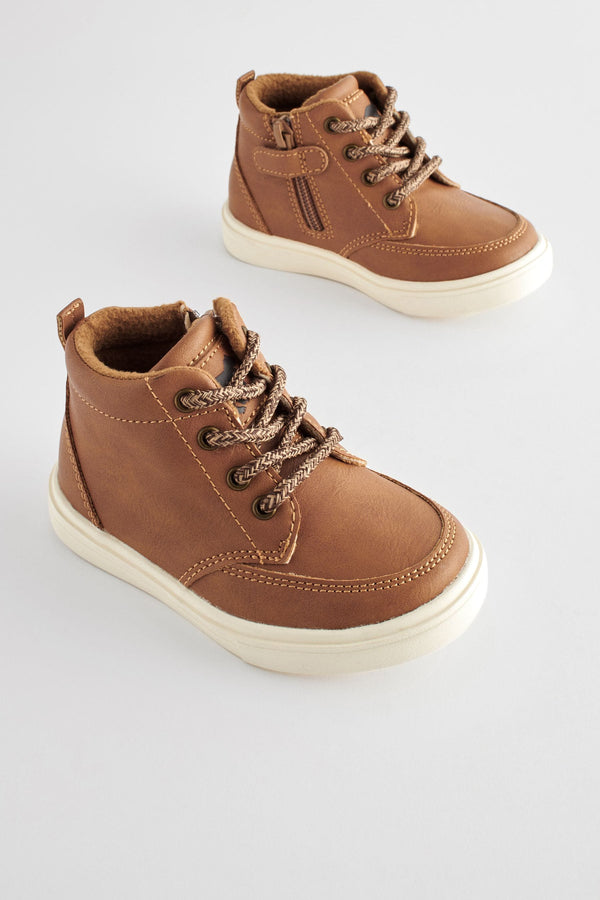 Tan Brown Standard Fit (F) Warm Lined Chukka Boots