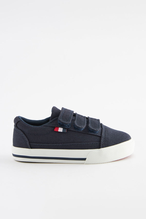 Navy Strap Touch Fastening Shoes