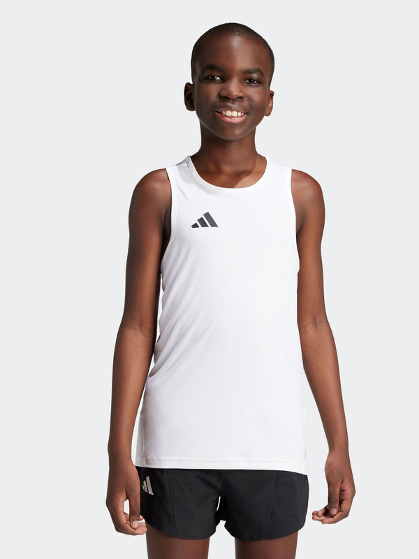 adidas White Team Kids Tank Top