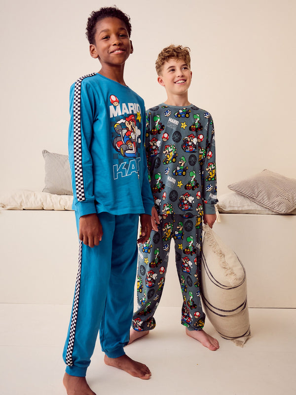 Mario Kart Green/Blue Jogger Pyjamas 2 Pack (3-14yrs)